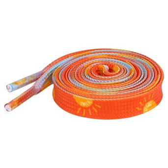 Women's Sneakers Orange Flat Shoelaces Gradient Athletic Shoelaces 1 Pair 47.2"