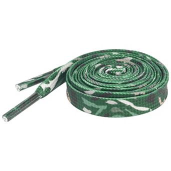 Women's Thin Flat Contrast Color 0.3'' Wide Camouflage Laces 1 Pair 39.4"