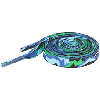 Women's Thin Flat Contrast Color 0.3'' Wide Camouflage Laces 1 Pair 39.4"