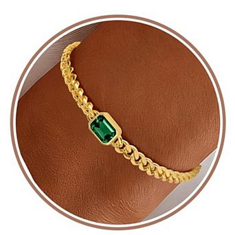Green Blue Birthstone Friendship Bracelet
