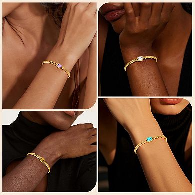 Green Blue Birthstone Friendship Bracelet