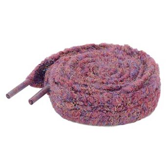 Women's Flat Mixed Color Mohair Widened Shoelaces for Sneakers 2 Pairs 47.2"