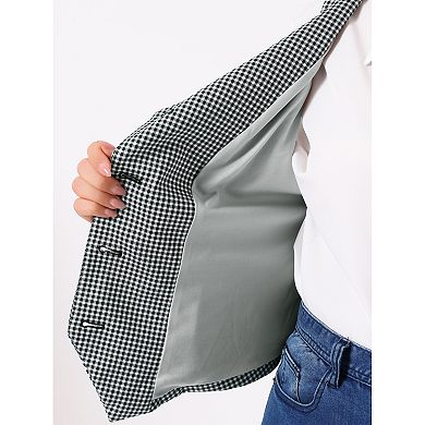 2 Pcs Women's Plus Size Plaid Vintage Waistcoat Vests Sleeveless V Neck with Pockets Jacket