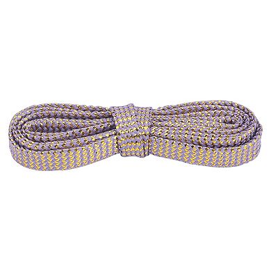 Women's Shiny Wavy Flat Shoelaces Sequin Shoestrings for Sneakers 2 Pairs 55.1"