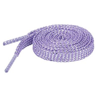 Women's Shiny Wavy Flat Shoelaces Sequin Shoestrings for Sneakers 2 Pairs 55.1"