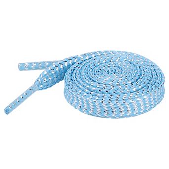 Women's Shiny Wavy Flat Shoelaces Sequin Shoestrings for Sneakers 2 Pairs 55.1"