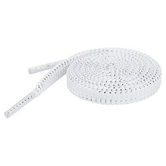 Women's Shiny Wavy Flat Shoelaces Sequin Shoestrings for Sneakers 2 Pairs 55.1"