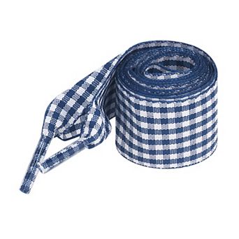 Women's Wide Flat Shoelaces Plaid Fantastic Shoe Laces for Sneaker 2 Pairs 39.4"