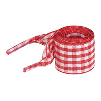 Women's Wide Flat Shoelaces Plaid Fantastic Shoe Laces for Sneaker 2 Pairs 39.4"