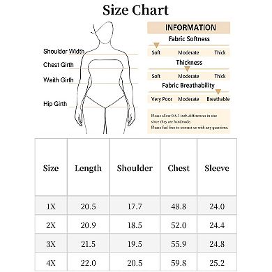 2 Pcs Women's Plus Size Tweed Jackets Long Sleeve Button Down Casual Cropped Jacket with Pockets