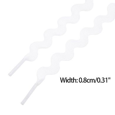 Women's Flat S-Shaped Versatile Solid Gradient Shoelaces for Sneakers 1 Pair 39.4"