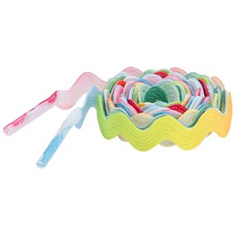 Women's Flat S-Shaped Versatile Solid Gradient Shoelaces for Sneakers 1 Pair 39.4"