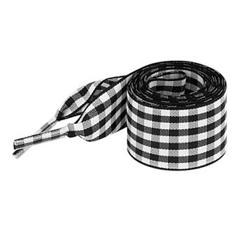 Women's Wide Flat Shoelaces Plaid Fantastic Shoe Laces for Sneaker 2 Pairs 55.1"