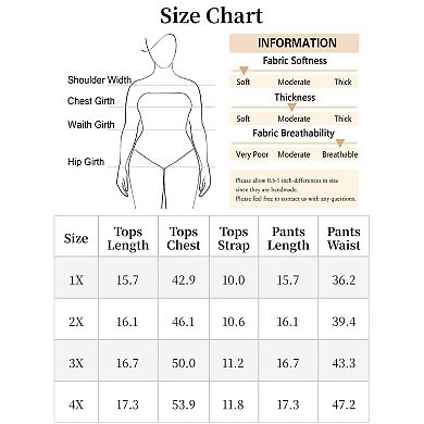 2 Sets Women's Plus Size Pajamas Sleepwear Cami Shorts Set Nightgown