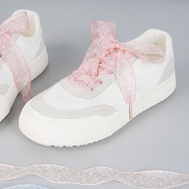 Flat Wrinkle Texture Wide Shoe Laces for Sneakers Sport Shoes 1 Pair 47.2"