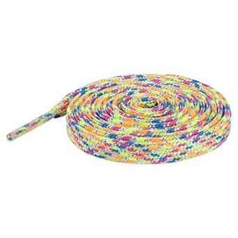 Shiny Colorful Metallic Laces Flat Thin Glitter Shoe Laces 2 Pairs 47.2"