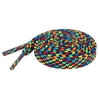 Shiny Colorful Metallic Laces Flat Thin Glitter Shoe Laces 2 Pairs 47.2"