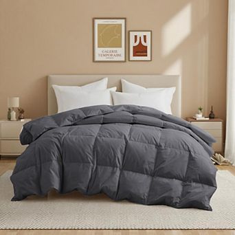 Unikome Cotton Shell Medium-Weight Goose Feather & Down Comforter