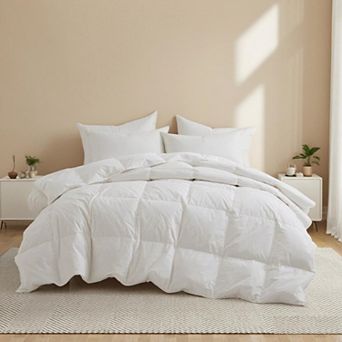 Unikome Hotel Collection 300TC Cotton All-Season Goose Feather & Down Comforter