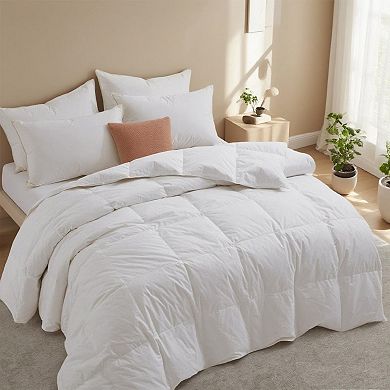 Unikome Hotel Collection 300TC Cotton All-Season Goose Feather & Down Comforter