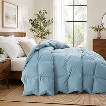 Unikome 300TC Cotton Shell All-Season Goose Feather Comforter