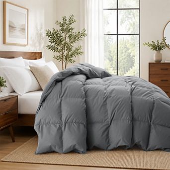 Unikome 300TC Cotton Shell All-Season Goose Feather Comforter