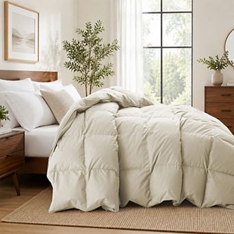 Unikome 300TC Cotton Shell All-Season Goose Feather Comforter
