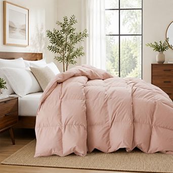 Unikome 300TC Cotton Shell All-Season Goose Feather Comforter