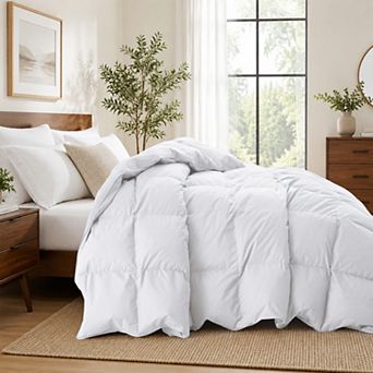 Unikome 300TC Cotton Shell All-Season Goose Feather Comforter