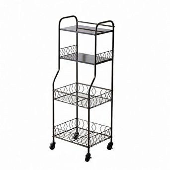 Kings Brand Furniture - 4 tier Kitchen Bakers Rack, Microwave Oven Stand