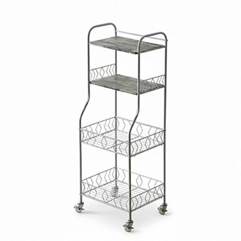 Kings Brand Furniture - 4 tier Kitchen Bakers Rack, Microwave Oven Stand