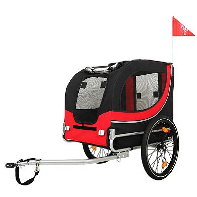 IFMALL Large Capacity Folding Pet Trailer for Outdoor Activities with Dogs