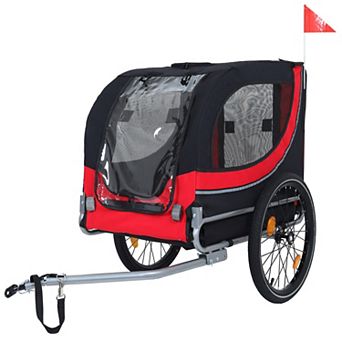 IFMALL Large Capacity Folding Pet Trailer for Outdoor Activities with Dogs