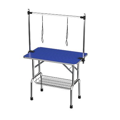 IFMALL Heavy-Duty Folding Pet Grooming Table with Adjustable Arm and Tools