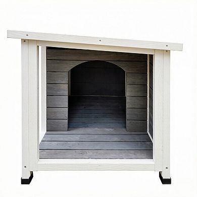 IFMALL Outdoor Weatherproof Cat Shelter with Ventilated Windows and Metal Support
