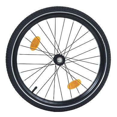 IFMALL Large All-Terrain Folding Pet Bike Trailer with 100LB Capacity