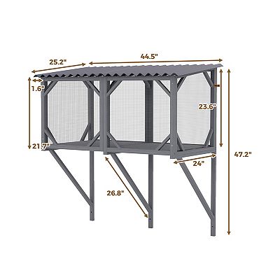 IFMALL Sturdy Indoor Cat Window Perch Hammock for Sunbathing and Outdoor Viewing