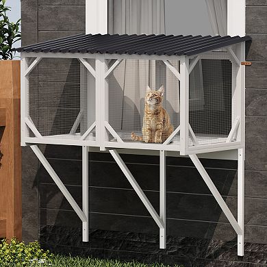 IFMALL Sturdy Indoor Cat Window Perch Hammock for Sunbathing and Outdoor Viewing
