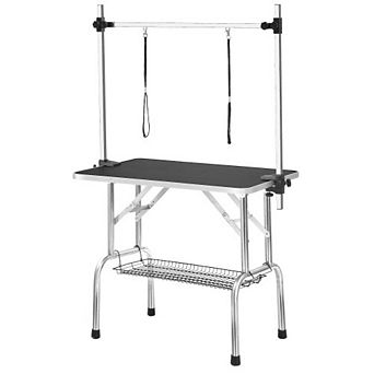 IFMALL Heavy Duty Adjustable Portable Pet Grooming Table with Arm and Noose