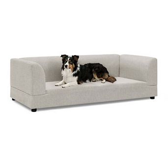 Large Pet Sofa with Backrest and Armrests for Medium or Large Dogs