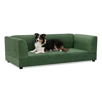 Large Pet Sofa with Backrest and Armrests for Medium or Large Dogs