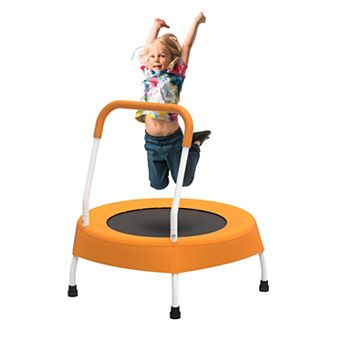 28inch Toddler Trampoline with Handle and Non Slip Feet, Spring free Bungee Jumping Mat,for Age 1-4