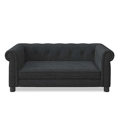 Elegant Elevated Dog Sofa for Small and Medium Dogs, Pet Bed Furniture