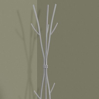 74" Metal Tree Branch Coat Rack 11 Hooks Freestanding Hall Tree