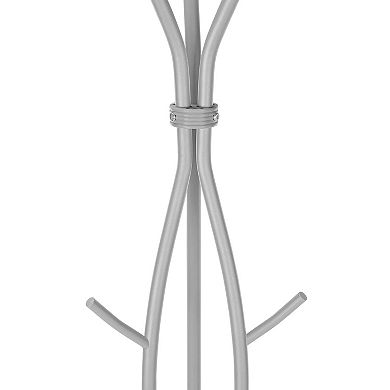 74" Metal Tree Branch Coat Rack 11 Hooks Freestanding Hall Tree