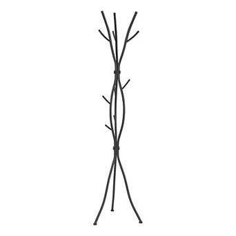 74" Metal Tree Branch Coat Rack 11 Hooks Freestanding Hall Tree