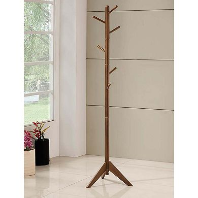 Rotating 6-Hook Coat Rack Stylish Entryway Organizer