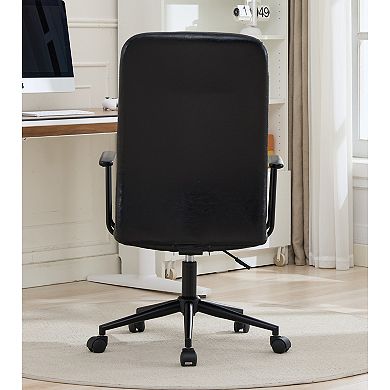 PU leather color office chair, with armrest and high backrest, 360 degree swivel, Ergonomic