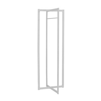 72" Metal Freestanding Coat Rack with Hanging Bar Entryway Hall Tree