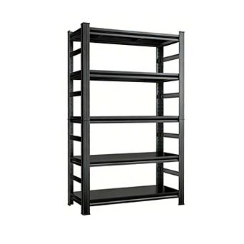 87"H 5 tier Heavy Duty Metal Storage Shelf 3000LBS Capacity